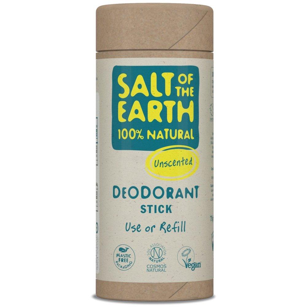 Salt of The Earth Natural Deodorant Stick Tube - Unscented &Keep