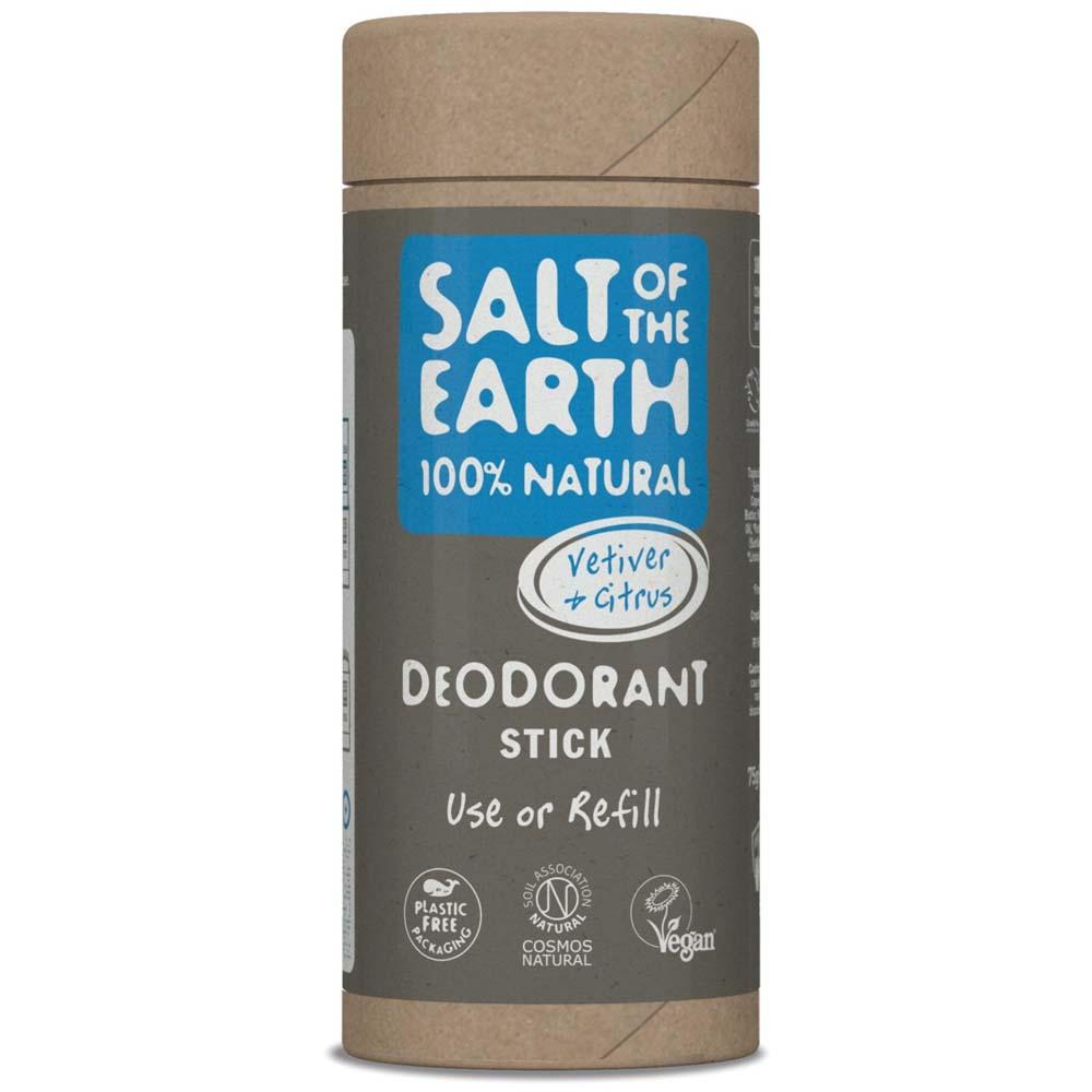 Salt of The Earth Natural Deodorant Stick Tube - Vetiver & Citrus &Keep