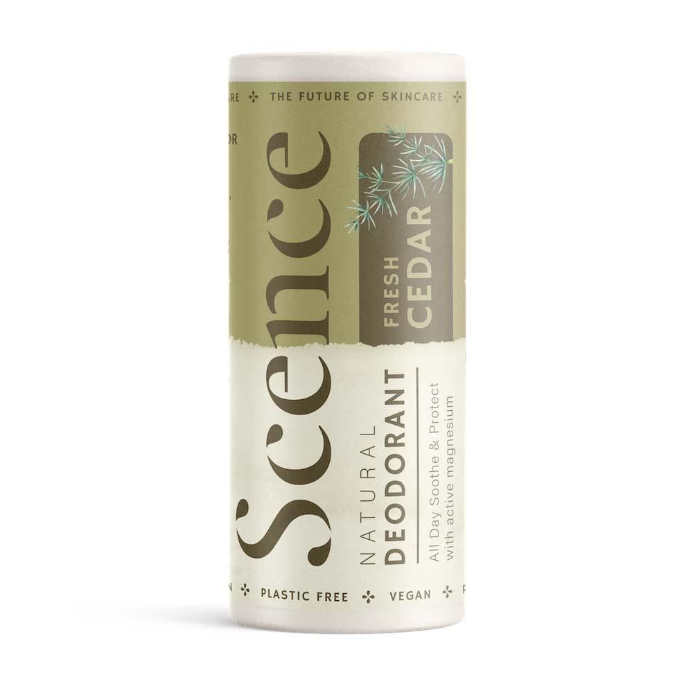 Scence Natural Vegan Deodorant Balm Stick - Fresh Cedar &Keep