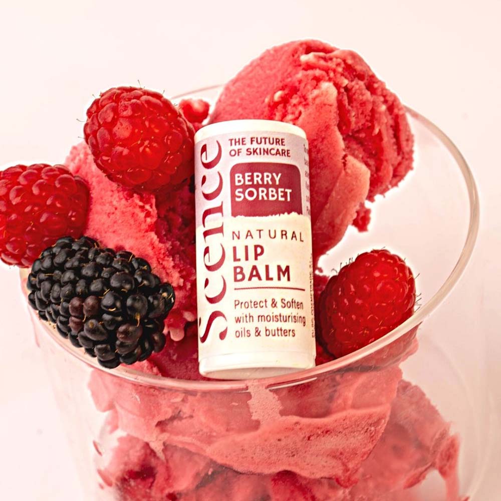 Scence Natural Vegan Lip Balm - Berry Sorbet &Keep
