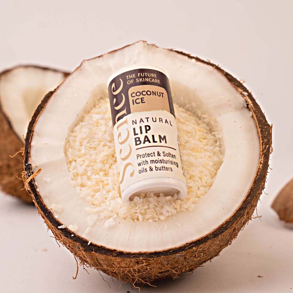 Scence Natural Vegan Lip Balm - Coconut Ice &Keep