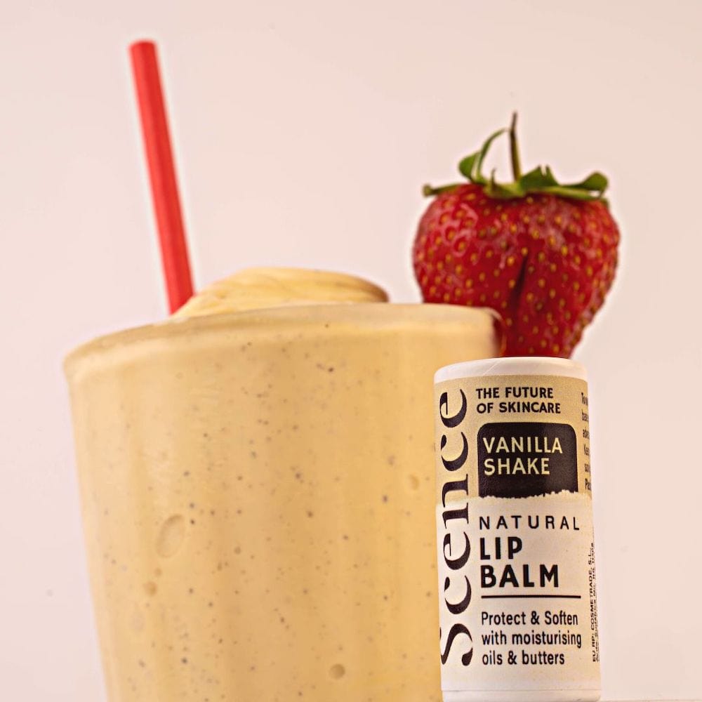 Scence Natural Vegan Lip Balm - Vanilla Shake &Keep