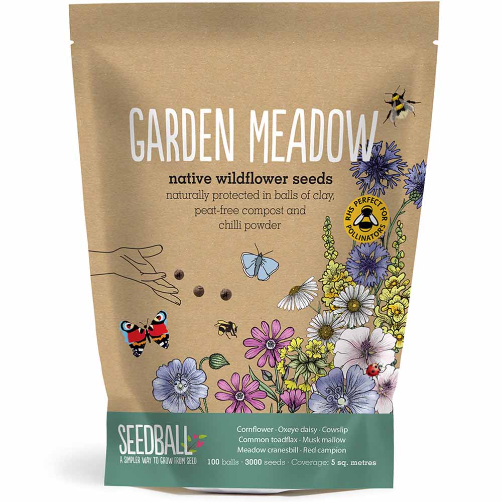 Seedball Wildflower Grab Bag - Garden Meadow Mix &Keep