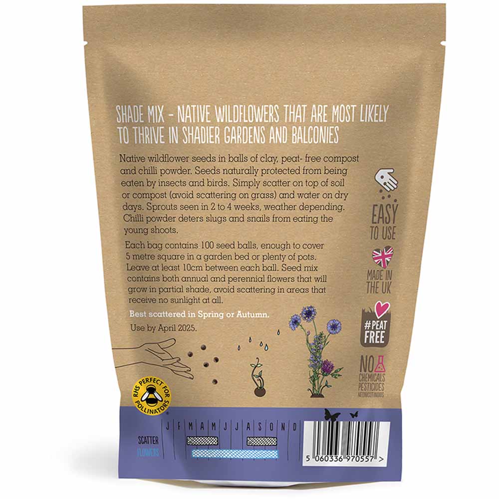 Seedball Wildflower Grab Bag - Shade Mix &Keep