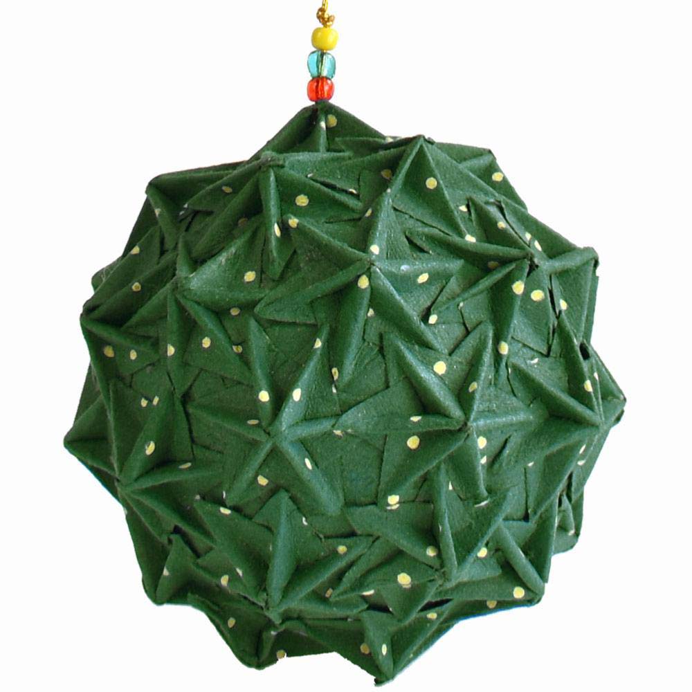 Paper Hanging Christmas Decoration - Spiky Ball Shared Earth &Keep