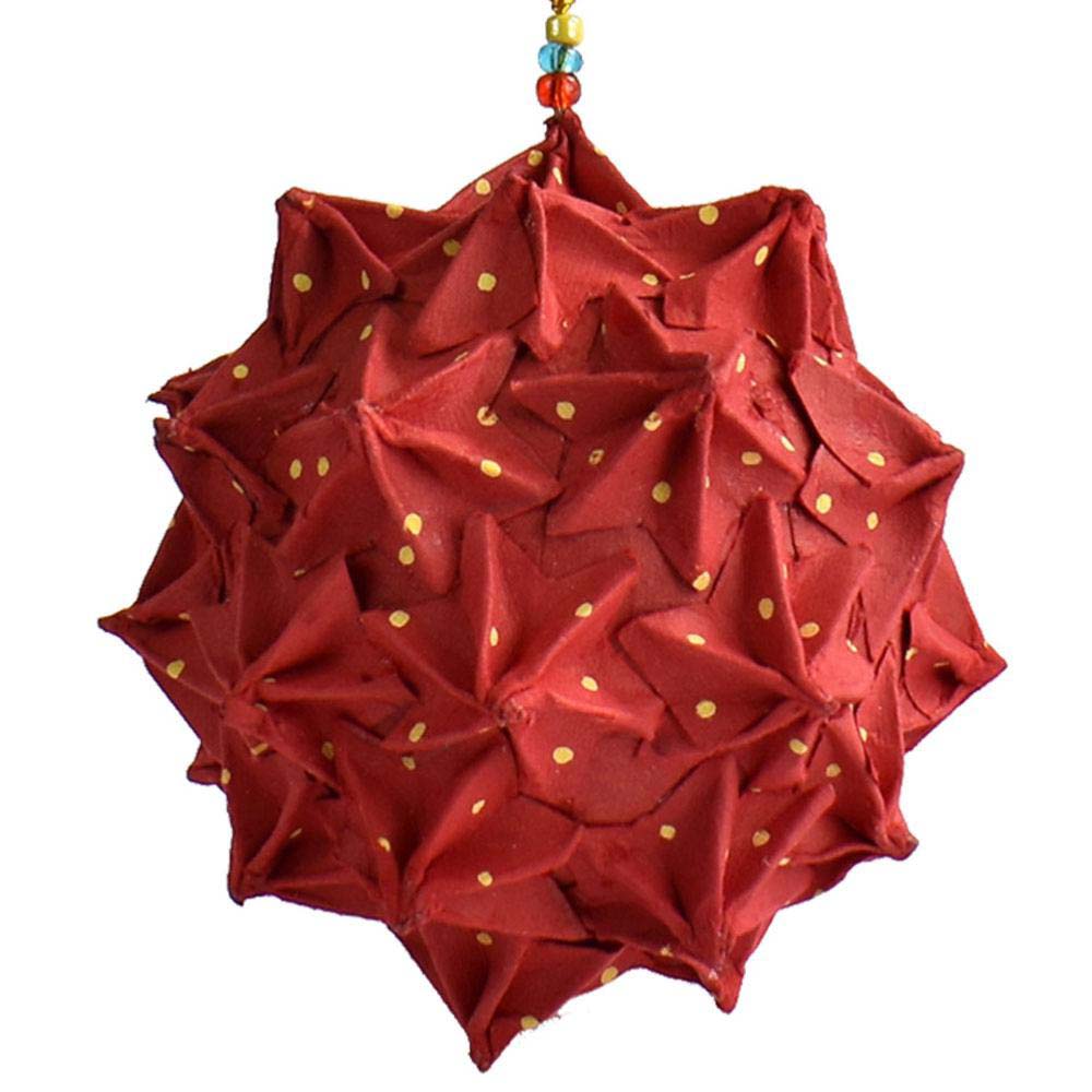 Paper Hanging Christmas Decoration - Spiky Ball Shared Earth &Keep