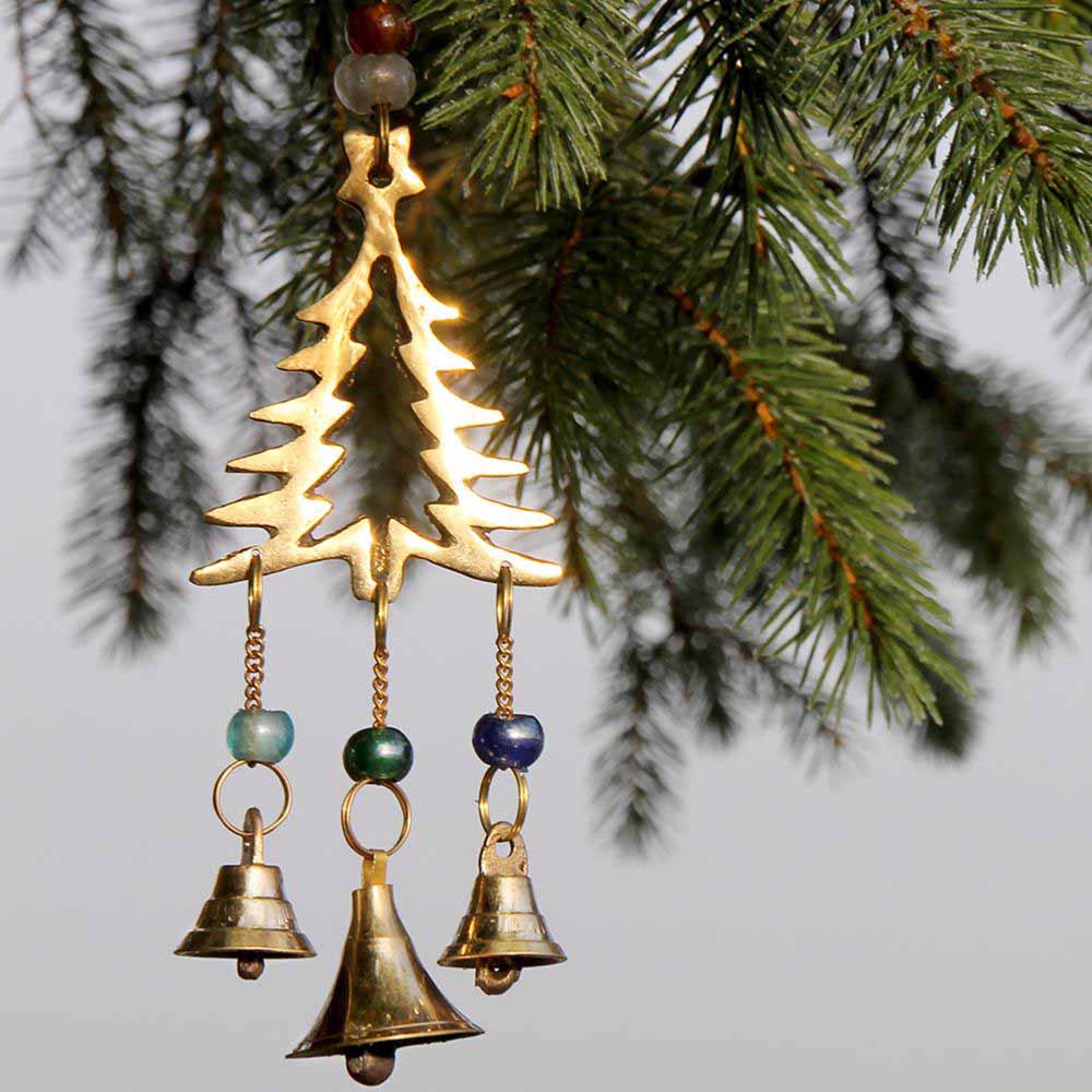 Brass Chime Tree Decoration Shared Earth &Keep