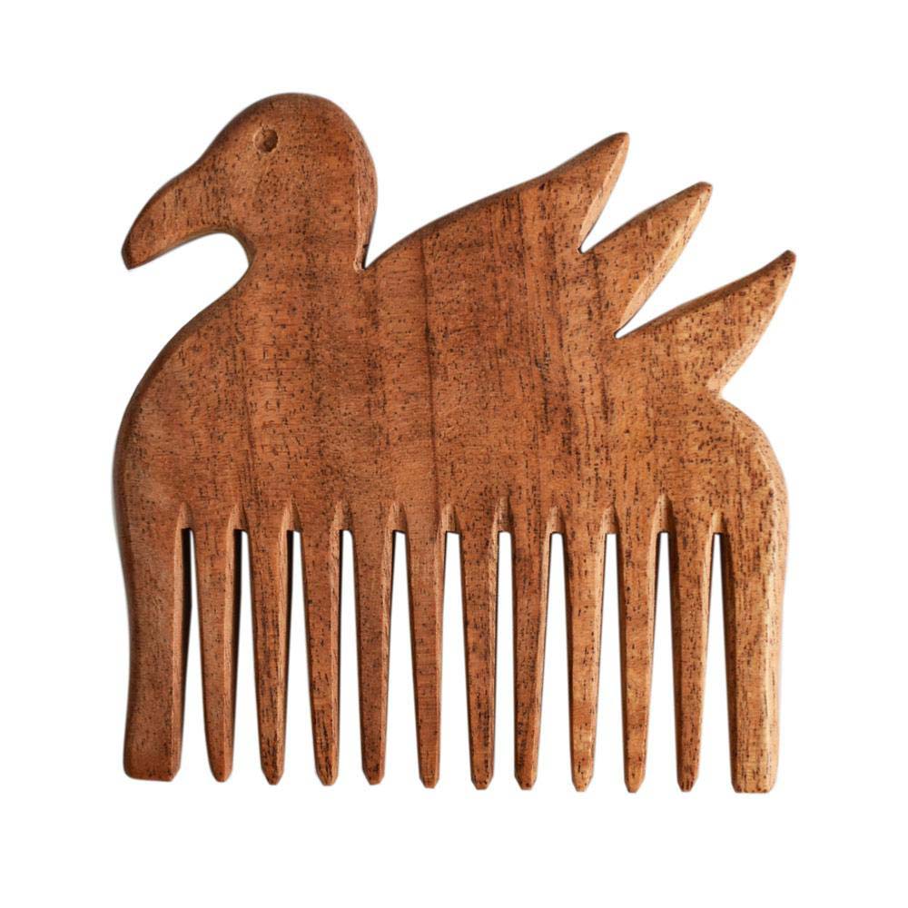 Neem Wood Wide Toothed Comb - Swan Shared Earth &Keep