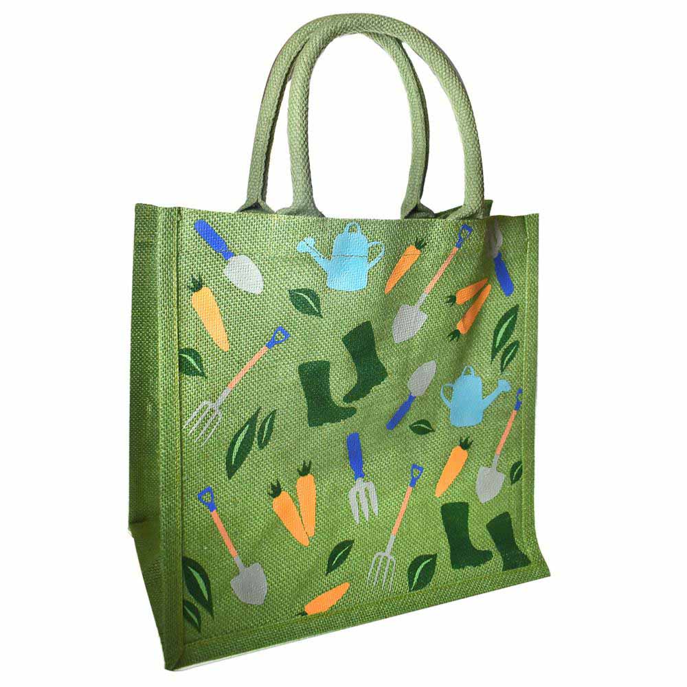 Medium Jute Shopping Bag by Shared Earth - Gardening &Keep