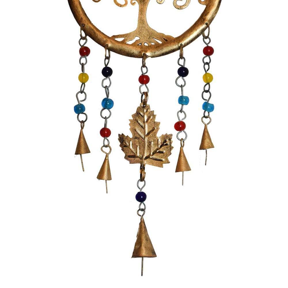 Recycled Brass Wind Chime - Tree of Life Shared Earth &Keep
