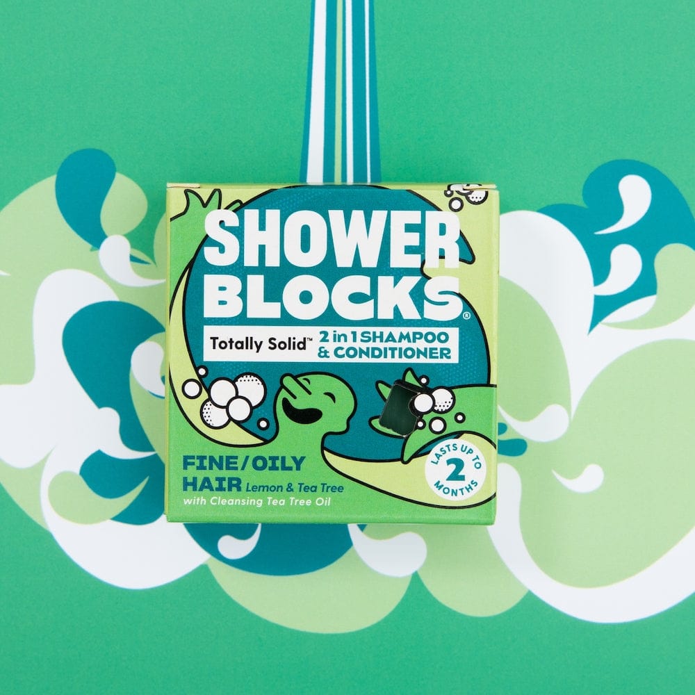 Shower Blocks Shampoo & Conditioner 2 in 1 - Fine/Oily Hair &Keep