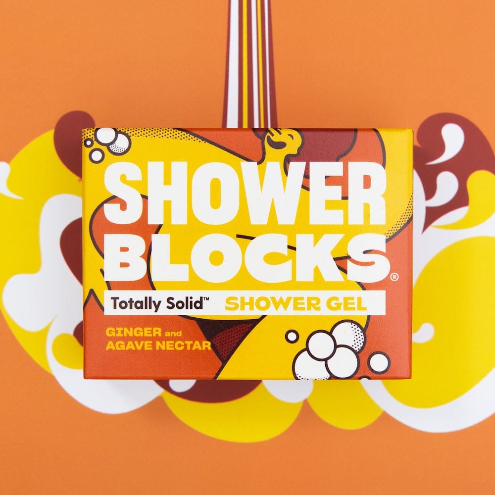 Shower Blocks Ginger & Agave Nectar Solid Shower Gel &Keep