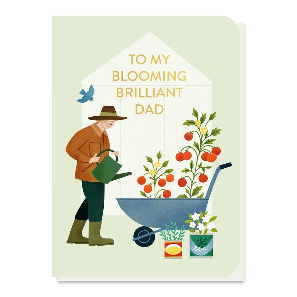 Blooming Brilliant Dad Greetings Card with Tomato Seed Sticks &Keep