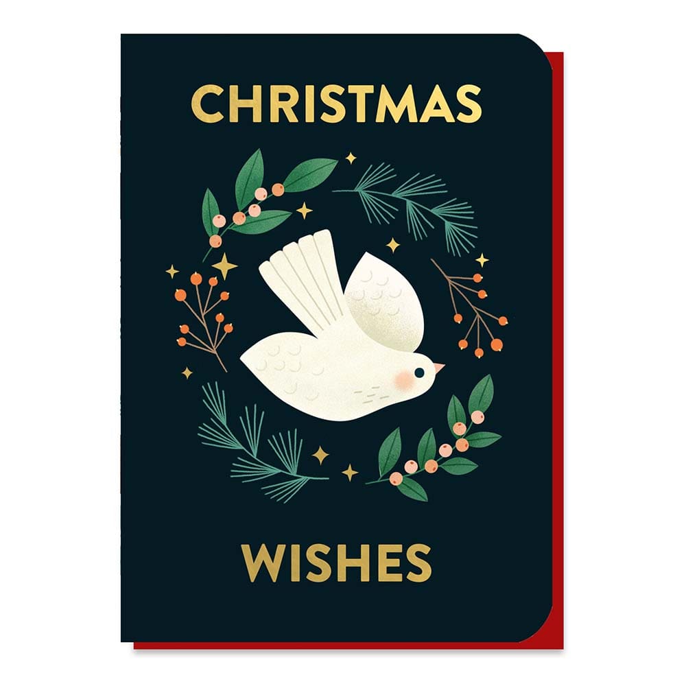 Christmas Dove Greetings Card with Christmas Tree Seed Sticks &Keep