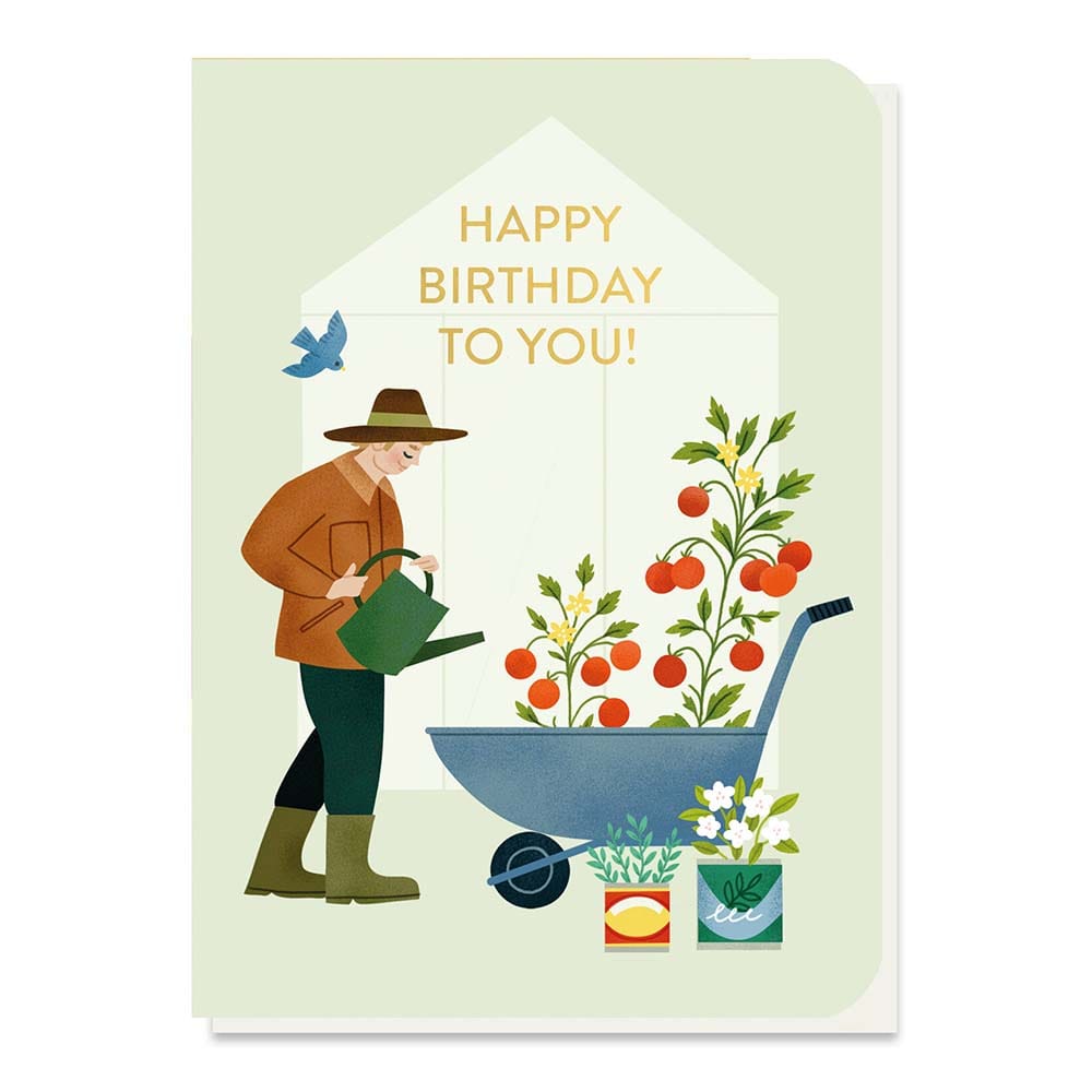 Happy Birthday To You! Greetings Card with Tomato Seed Sticks &Keep