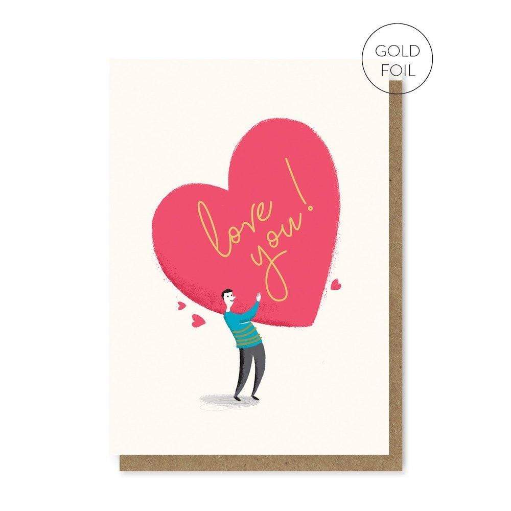 Love You - Recycled Greetings Card Stormy Knight &Keep