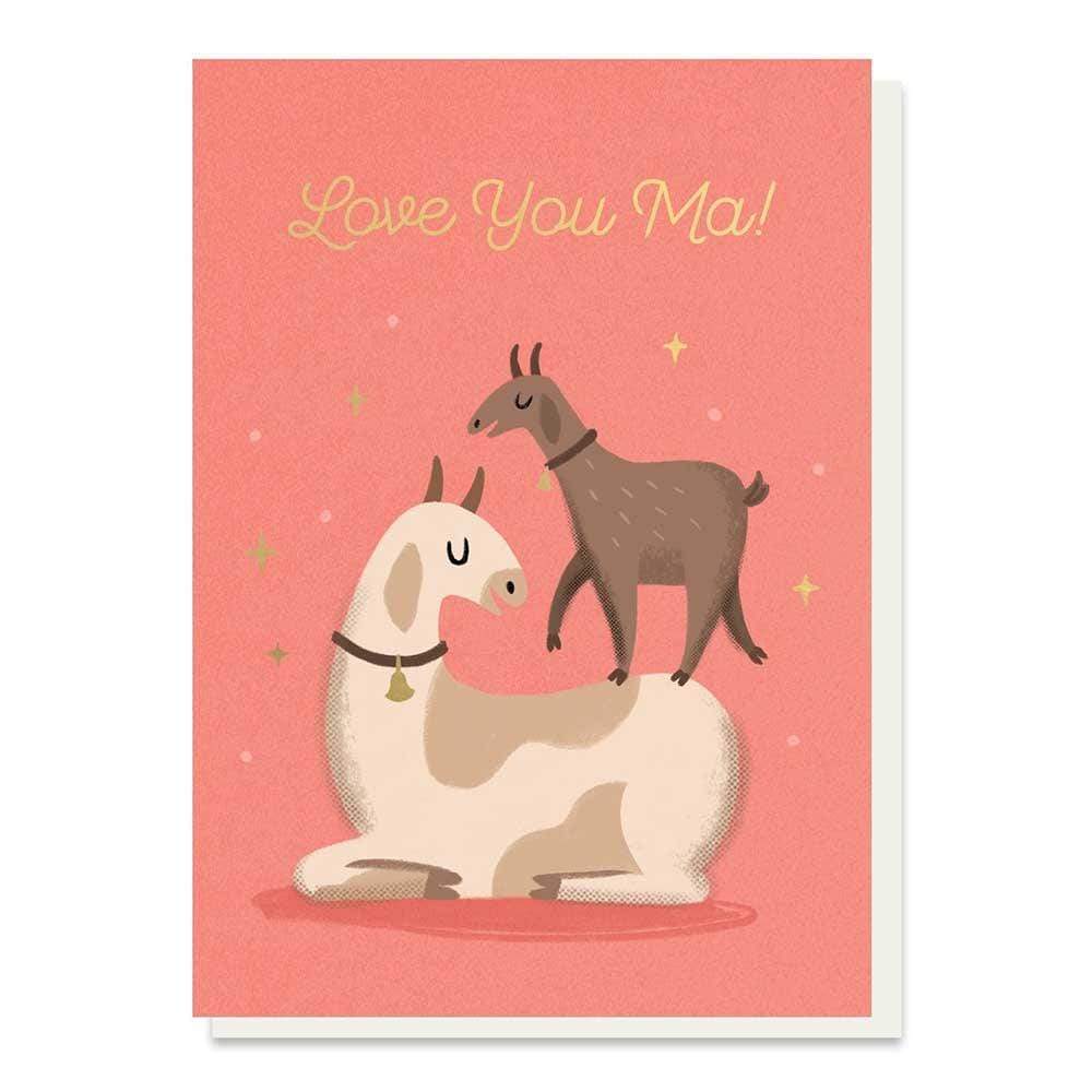 Love You Ma! Llama Greetings Card Stormy Knight &Keep