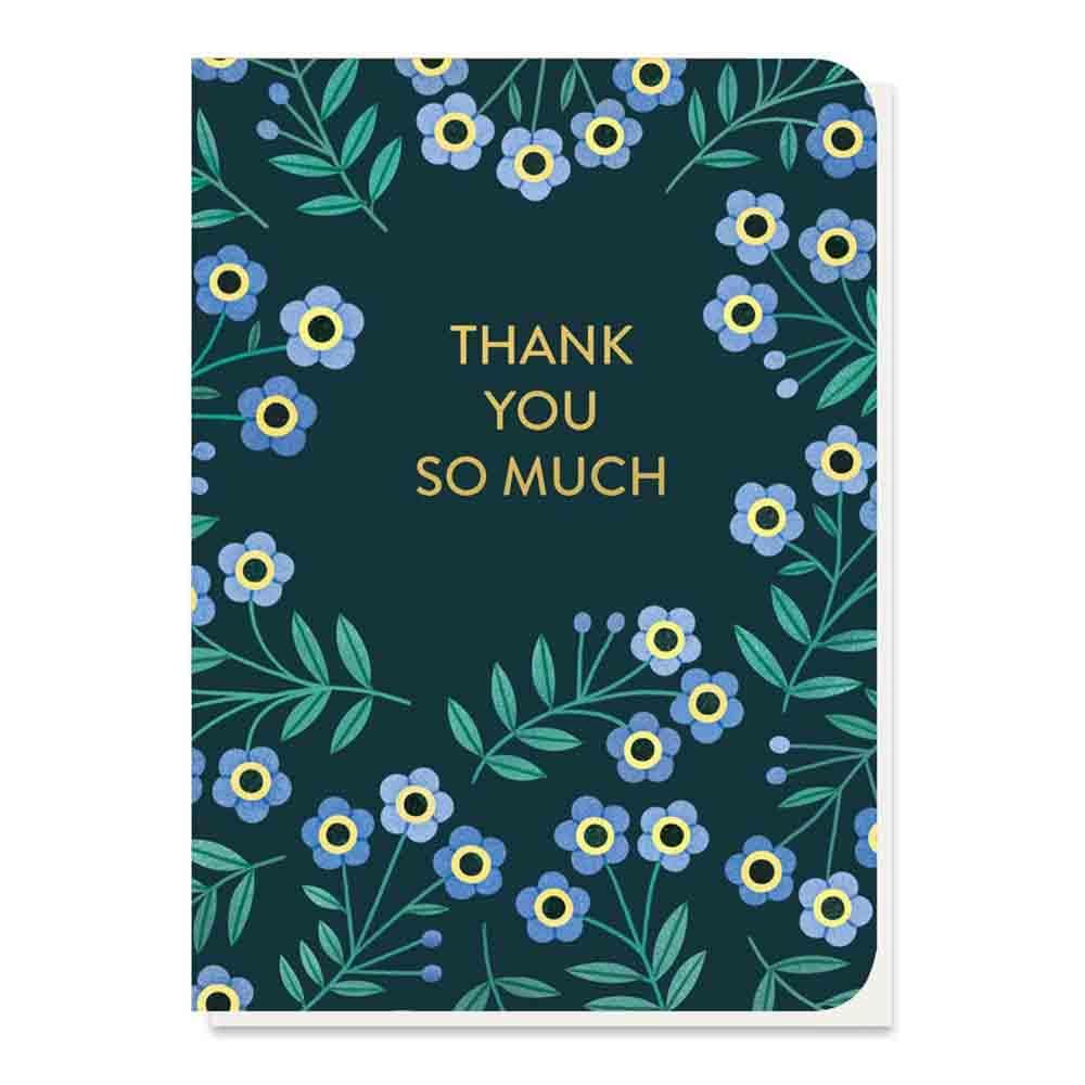Thank You Greetings Card with Forget-Me-Nots Seed Sticks &Keep