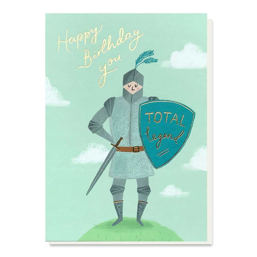 Total Legend Birthday Greetings Card Stormy Knight &Keep