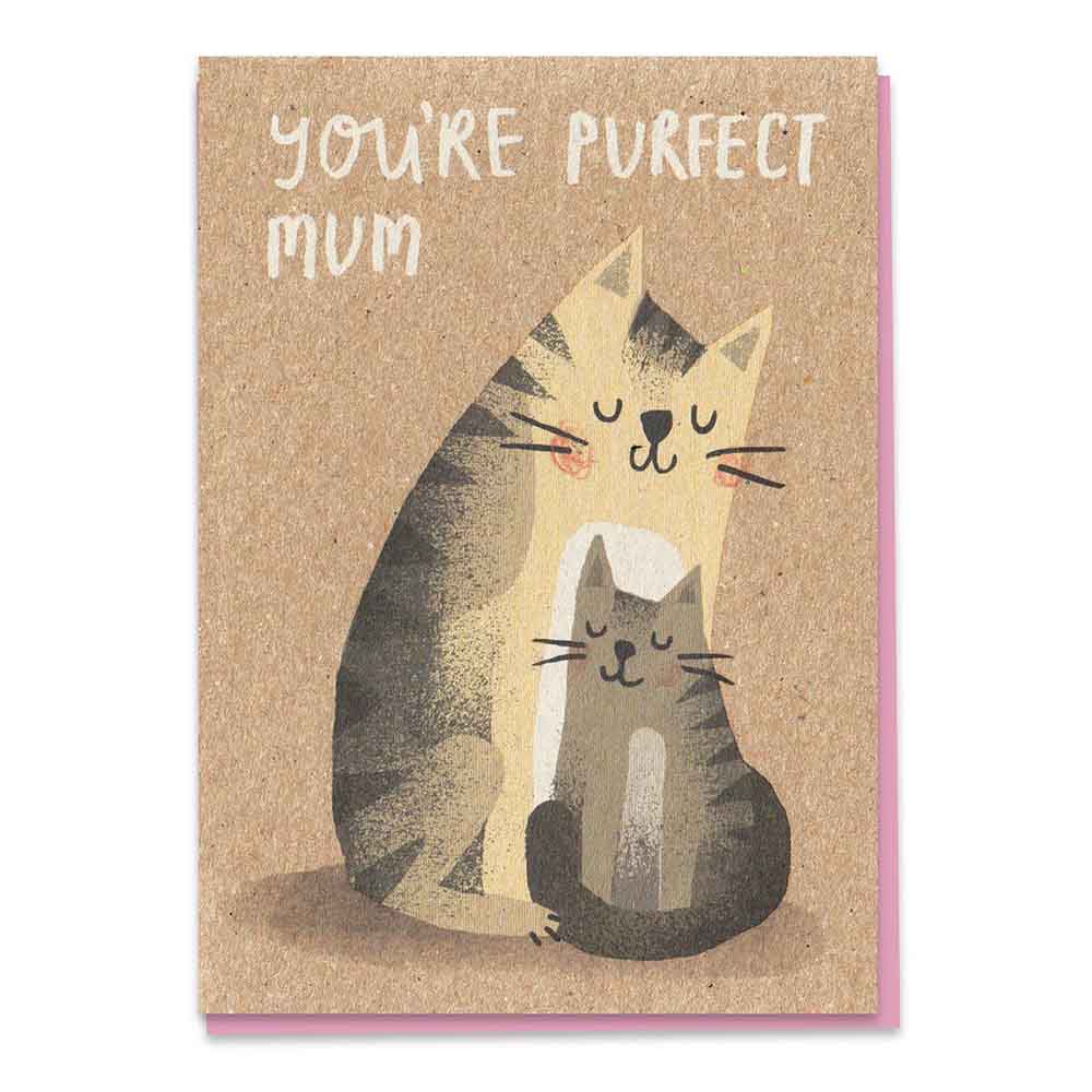 You're Purfect Mum - Recycled Greetings Card Stormy Knight &Keep