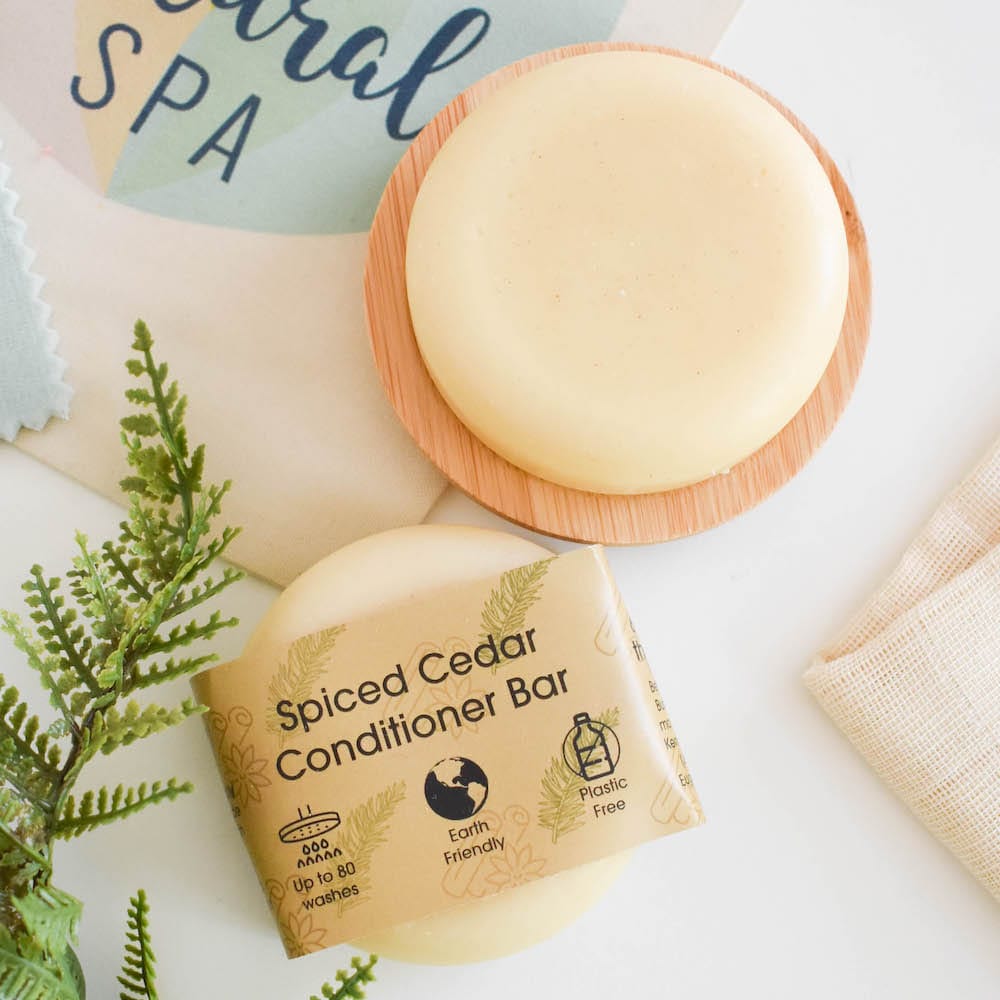 Spiced Cedar Conditioner Bar by The Natural Spa &Keep