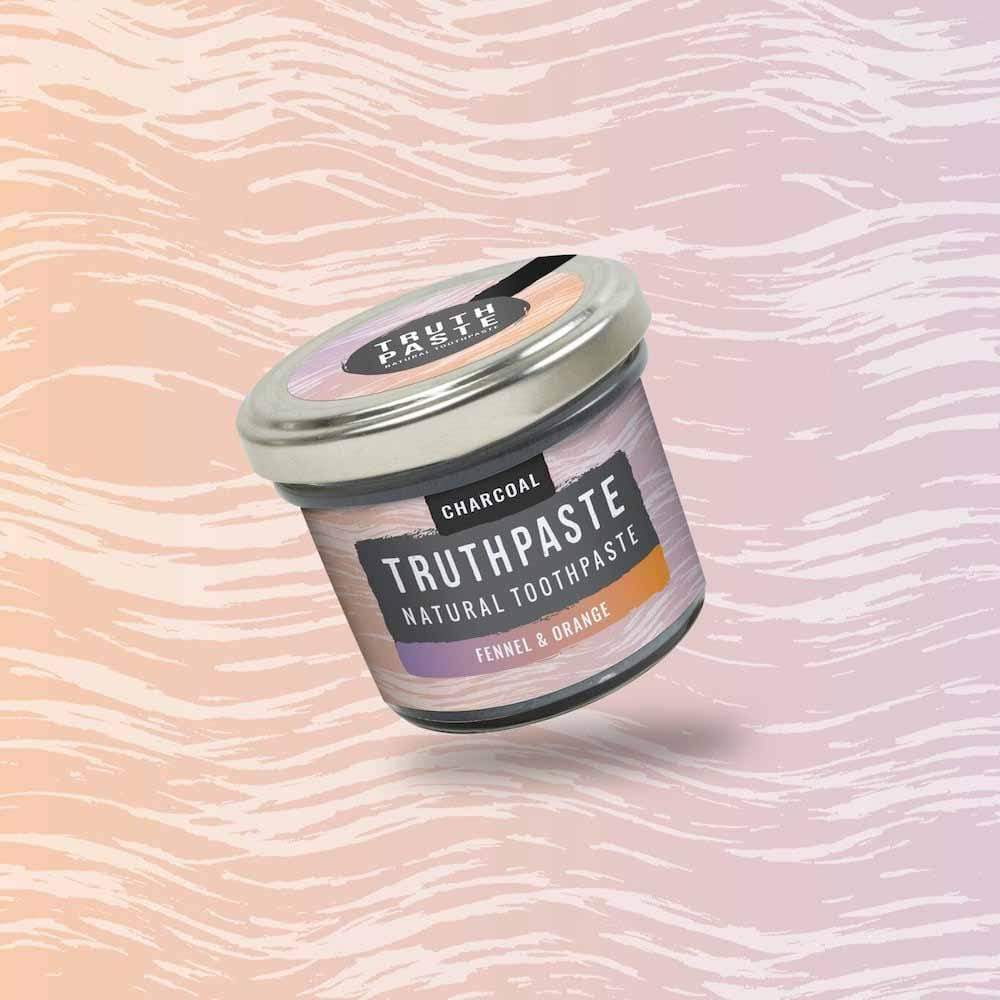 Truthpaste - Natural Toothpaste Charcoal Fennel & Orange 120g &Keep