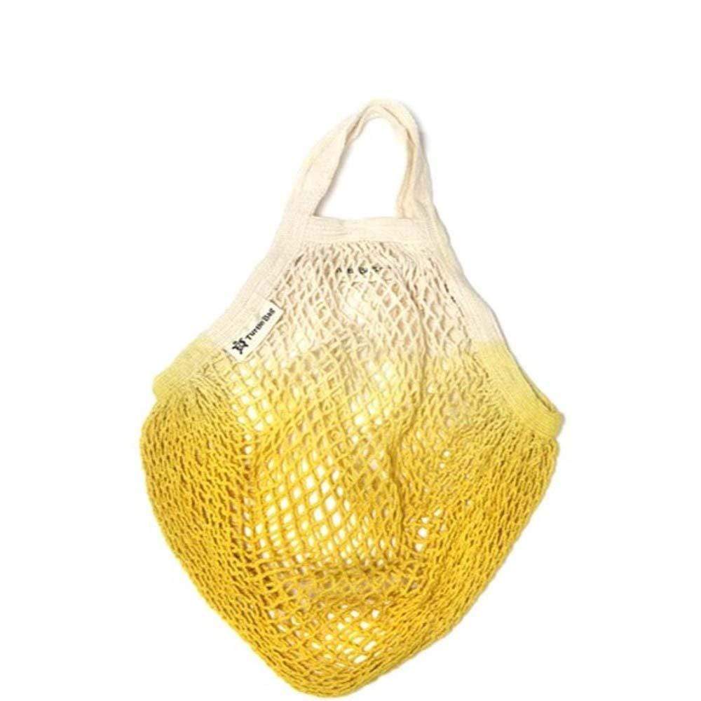 Dip-Dye Organic Cotton Short-Handled String Bag by Turtle Bags &Keep
