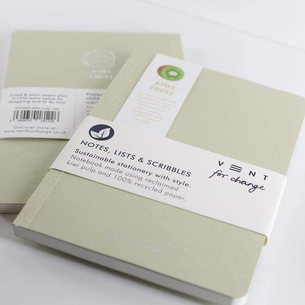SUCSEED Recycled Notebook A5 - Kiwi Fruit &Keep